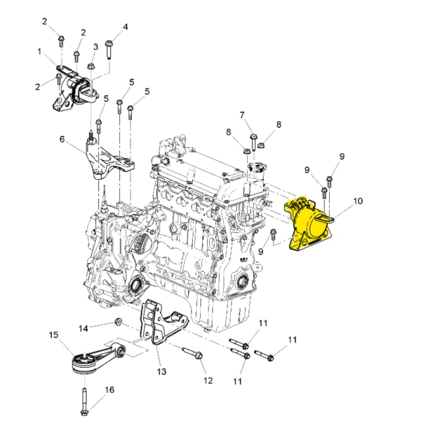 Soporte motor para chevrolet spark gt 2010 2021 1.2 lmu - Soportes De Motor | ClickRepuestos